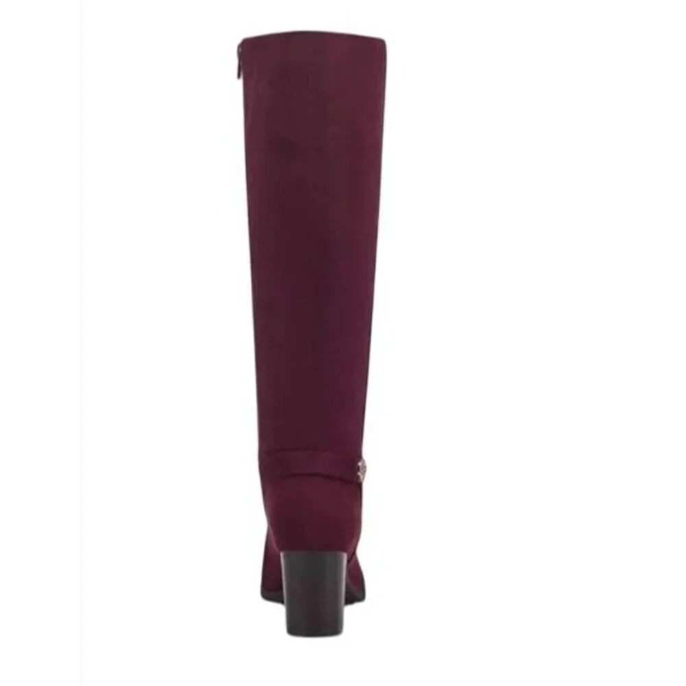 GIANI BERNINI/ Adonnys / Tall / Block Heel / Burgundy / Wine / Italian Boots - Picture 3 of 9